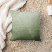 グリーンシルバーグリッターロエレガントマンティックファンタジー クッション (ブランケット)