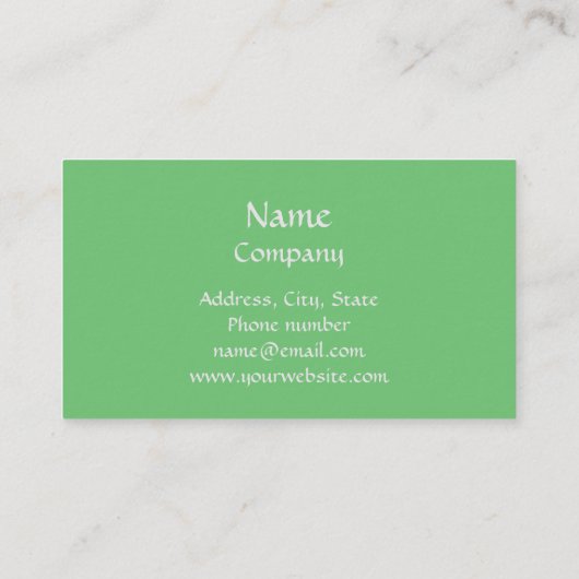 グリーンシルバーストライプグリッターモノグラムのカスタム 名刺 (裏面)