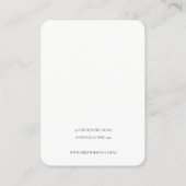 グリーンシルバースパルクルグリッター3イヤリングディスプレイ 名刺 (裏面)