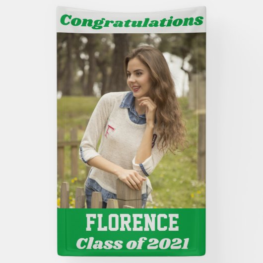 グリーンシルバー卒業 横断幕 (縦)