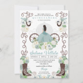 グリーンシンデレラキャリッジウエスタンキンセアニラ 招待状 (正面)