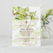 グリーンシンビジウムオーキッドファースト招待状 招待状 (スタンド正面)