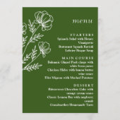 グリーンシンプルのメ結婚ニュー メニュー (正面)