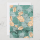 グリーンシンプルパタモダンーン大人の誕生日パーティー 招待状 (裏面)