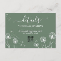 グリーンシンプルメドウフラワー結婚ズ詳細