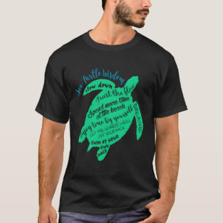 グリーンシーカメハワイアンホヌウィズダム Tシャツ