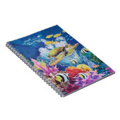 グリーンシーカメ海シーン ノートブック (右側)