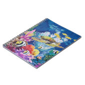 グリーンシーカメ海シーン ノートブック (左側)