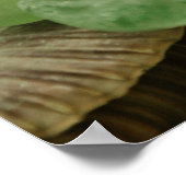 グリーンシーガラス花 ポスター (角)