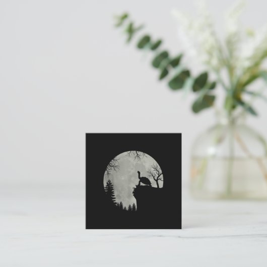 グリーンシーガートル海カメハウリングエストムーン スクエア名刺 (スタンド正面)