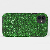 グリーンシークイン効果電話ケース Case-Mate iPhoneケース (裏面(横))