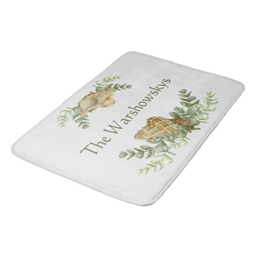 グリーンシーシェル航海のクリームシェルコースト3 バスマット (アングル)