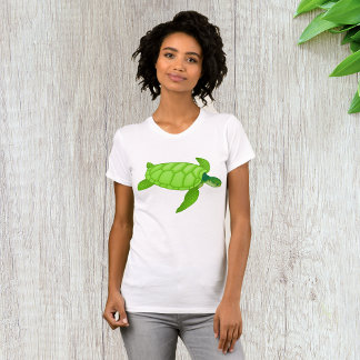 グリーンシータートルウォメンズTシャツ Tシャツ