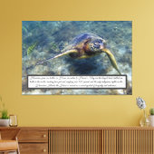 グリーンシータートルキャンバス印刷 キャンバスプリント (インサイチュ (リビング))