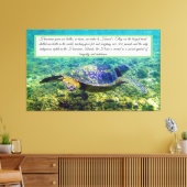 グリーンシータートルキャンバス印刷 キャンバスプリント (インサイチュ (リビング))