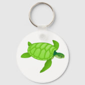 グリーンシータートルキーチェーン キーホルダー (正面)