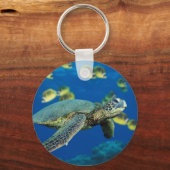 グリーンシータートルキーチェーン キーホルダー (正面)