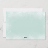 グリーンシータートルクリスマスカード | Warm Wishes シーズンカード (裏面)