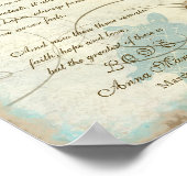 グリーンシータートルコーストビーチ- 1コリント13 ポスター (角)