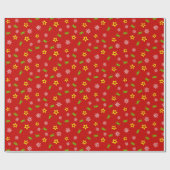 グリーンシータートルホリデーギフトラップラッピング紙 ラッピングペーパー (フラット)