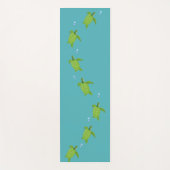 グリーンシータームズオンティール（緑がかった色）ターコイズヨガマット ヨガマット (正面)