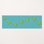 グリーンシータームズオンティール（緑がかった色）ターコイズヨガマット ヨガマット (正面(横))