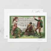 グリーンシート音楽の使用 ポストカード (正面/裏面)