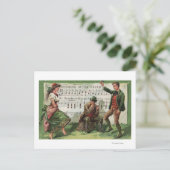 グリーンシート音楽の使用 ポストカード (スタンド正面)