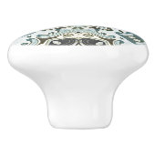 グリーンシーフォムティール(緑がかった色)ターコイズブルーエスニックトライアルト セラミックノブ (側面)