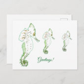 グリーンシーホース挨拶はがき シーズンポストカード (正面/裏面)