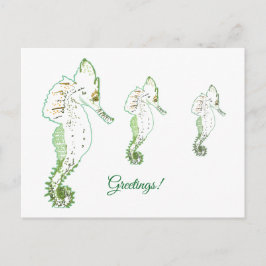 グリーンシーホース挨拶はがき シーズンポストカード