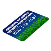 グリーンシーンローンサービス マグネット (左側)