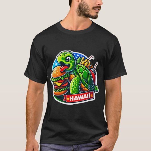 グリーンシー食べタートルバーガー3 Tシャツ (正面)