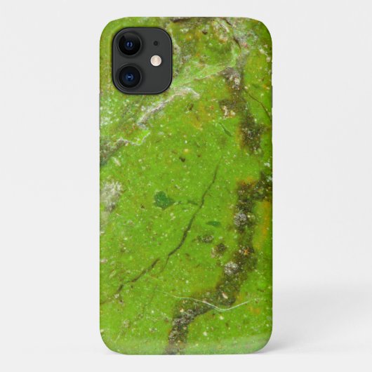 グリーンジェムストーン石のテクスチャiPhone 11ケース Case-Mate iPhoneケース (裏面)
