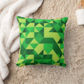 グリーンジオメトリックパターンセントパトリックの日 クッション (ブランケット)