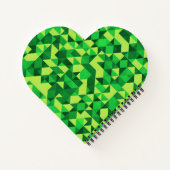 グリーンジオメトリックパターンセントパトリックの日 ノートブック (裏面)