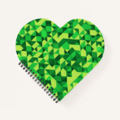 グリーンジオメトリックパターンセントパトリックの日 ノートブック (正面)