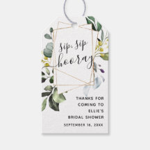 グリーンジオメトリック金ゴールドシップSIPホレーブライダルシャワー