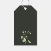 グリーンジオメトリック金ゴールドシップSIPホレーブライダルシャワー ギフトタグ (裏面)