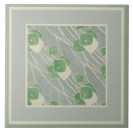 グリーンジオメトリック1915ハンナボルガーオーバーベック タイル