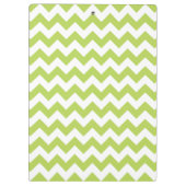 グリーンジグザググリーンシェブロンお名前 クリップボード (裏面)