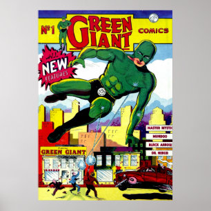 グリーンジャイアントヴィンテージ漫画 ポスター