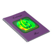 グリーンジャックランタンハロウィーンThunder_Cove ノートブック (右側)