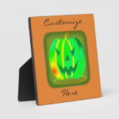 グリーンジャックランタンハロウィーンThunder_Cove フォトプラーク (正面)