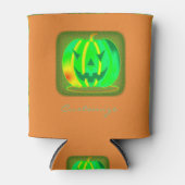 グリーンジャックランタンハロウィーンThunder_Cove 缶クーラー (正面)