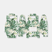 グリーンジャングルの葉 ブライダルシャワー ウェディング フェイバーボックス (折り畳みなし)