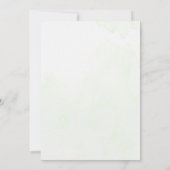 グリーンジャングルベビーシャワー招待状 招待状 (裏面)