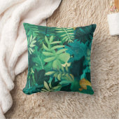 グリーンジャングル熱帯熱自然装飾用クッション クッション (ブランケット)