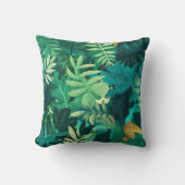グリーンジャングル熱帯熱自然装飾用クッション クッション (正面)