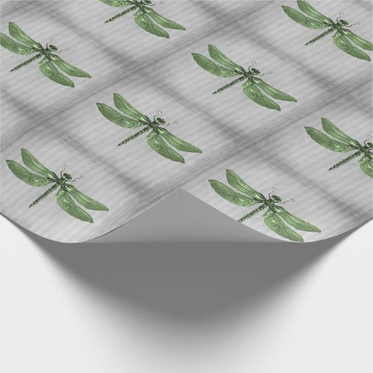 グリーンジュエリードトンフライ ラッピングペーパー (角)